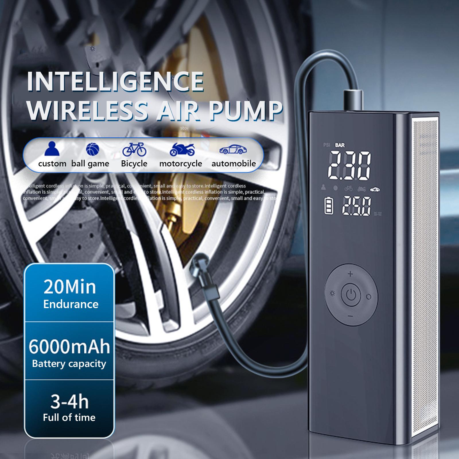 Multifunctional Car Inflator Pump Wireless Intelligent Car Pump Portable Aluminum Alloy 25mm Cylinder Tire Air Pump Multifunctional Car Inflator Pump Wireless Intelligent Car Pump Portable Aluminum Alloy 25mm Cylinder Tire Air Pump